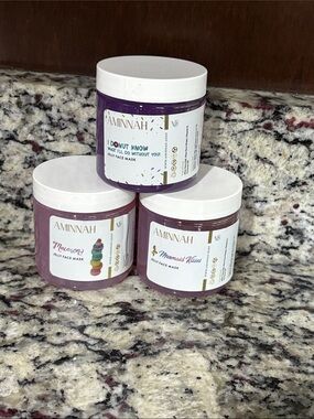 Aminnah Jelly Face Masks - 3pc Bundle